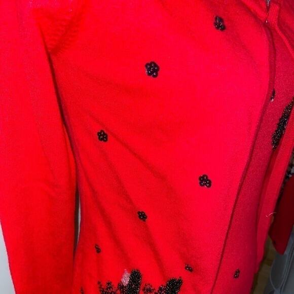 BCBG MAXAZRIA WOMENS SWEATER WITH MATCHING CARDIGAN SIZE S - Picture 4 of 7